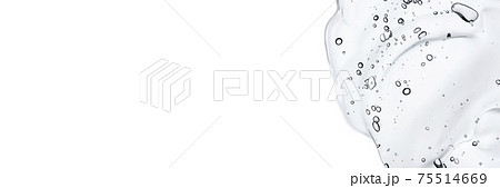 Transparent gel on a white background. Transparent gel on a white background. 75514669