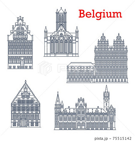 Belgium travel landmarks, architecture of Ghent 75515142
