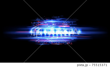 Glitch effect ufo abstract glitched distortion 75515371