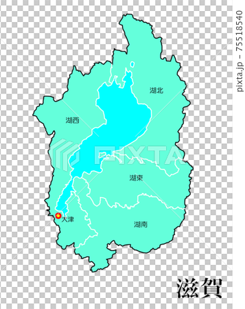 日本都道府県地域別滋賀県 75518540