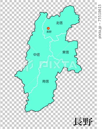 日本都道府県地域別長野県 日本都道府県地域別長野県 75518615