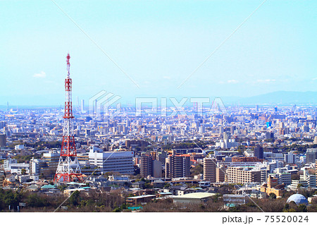 名古屋市、東山タワーとその周辺の風景 名古屋市、東山タワーとその周辺の風景 75520024