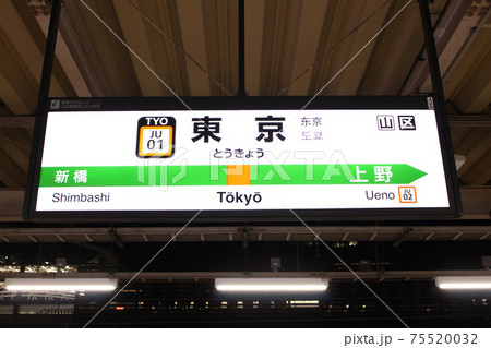 東京駅上野東京ライン看板 東京駅上野東京ライン看板 75520032