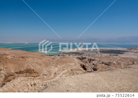 Desert landscape of Israel, Dead Sea, Jordan. Desert landscape of Israel, Dead Sea, Jordan. 75522614