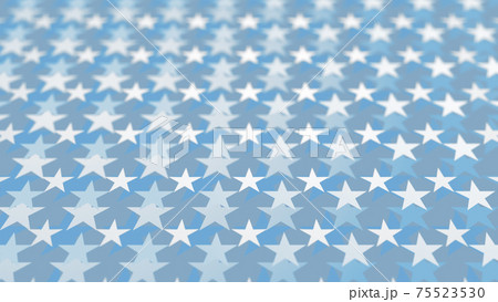 CGスター　多数の星形で構成した背景イメージ 75523530