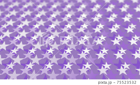 CGスター　多数の星形で構成した背景イメージ 75523532