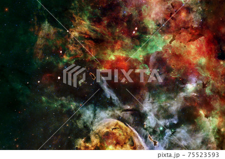 Outer space art. Starfield. Elements of this image furnished by NASA. 75523593