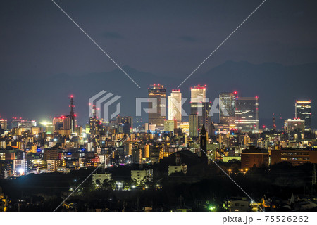 愛知県　名古屋夜景　スカイワードあさひ展望室より 75526262