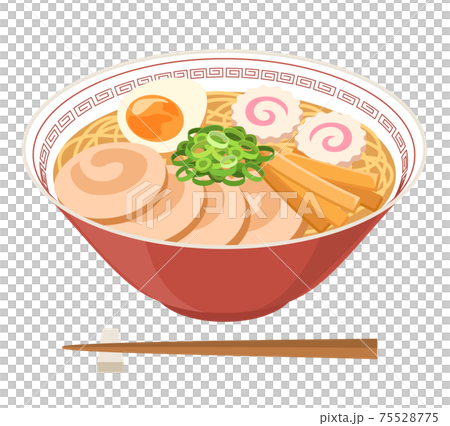 ラーメンのベクターイラスト 75528775