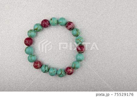 image of stone bracelet silver background image of stone bracelet silver background 75529176