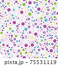 Lotsa Dots on a white background seamless vector pattern 75531119