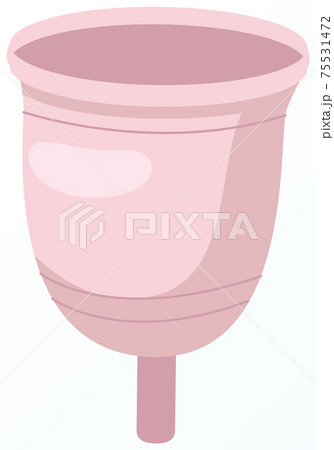 Eco friendly washable menstrual cup. Zero waste supplies for personal hygiene. Sustainable lifestyle 75531472