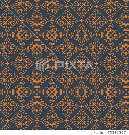 Abstract geometric fashion design of seamless background. Vector print pattern. Repeating graphic design. Modern stylish texture. Pastel fabric drapery Abstract geometric fashion design of seamless background. Vector print pattern. Repeating graphic design. Modern stylish texture. Pastel fabric drapery 75531597