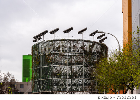 Cityscape with modern social housing in Madrid, 75532561