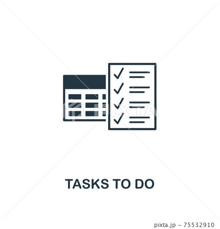 Tasks To Do icon. Creative element design from productivity icons collection. Pixel perfect Tasks To Do icon for web design, apps, software, print usage 75532910