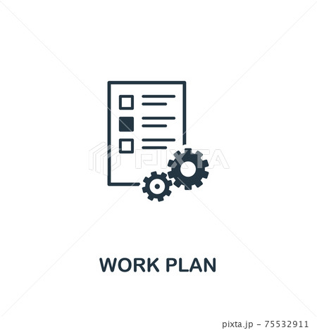 Work Plan icon. Creative element design from productivity icons collection. Pixel perfect Work Plan icon for web design, apps, software, print usage Work Plan icon. Creative element design from productivity icons collection. Pixel perfect Work Plan icon for web design, apps, software, print usage 75532911