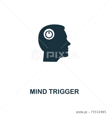 Mind Trigger Icon Premium Style Design From のイラスト素材