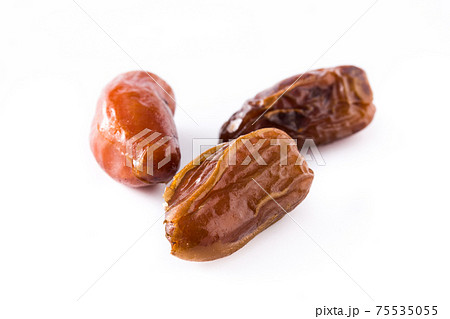 Dates isolated on white background Dates isolated on white background 75535055