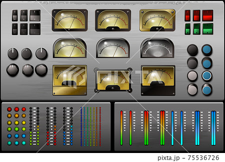 A set of elements for the equalizer. Vector. A set of elements for the equalizer. Vector. 75536726