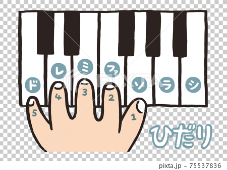Keyboard_finger number_left hand 75537836