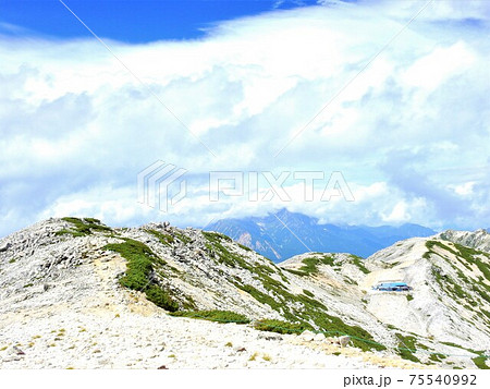北アルプス･野口五郎岳頂上 75540992