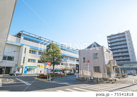 都市風景 東松戸駅 駅前ロータリー 千葉県松戸市 都市風景 東松戸駅 駅前ロータリー 千葉県松戸市 75541818