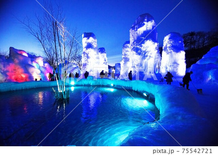 絶景の支笏湖氷濤まつり 絶景の支笏湖氷濤まつり 75542721