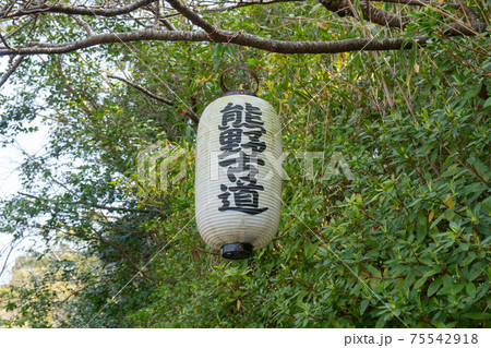 藤白神社付近にある提灯（熊野古道・藤白坂） 75542918
