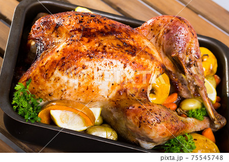 Baked turkey. Baked turkey. 75545748