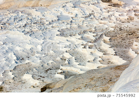 Travertines mountains of Pamukkale in Turkey. 75545992