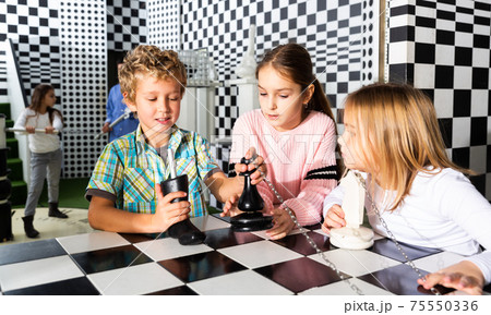 Exciting adventure for positive kids in chess quest room 75550336