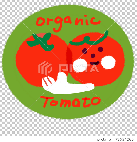 オーガニックトマトのイラスト素材