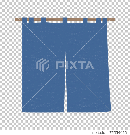 Navy blue noren 75554423