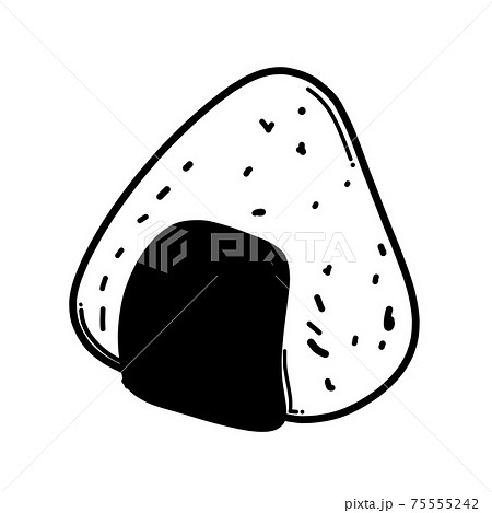 Rice Ball Doodle Vector Icon Drawing Sketch のイラスト素材