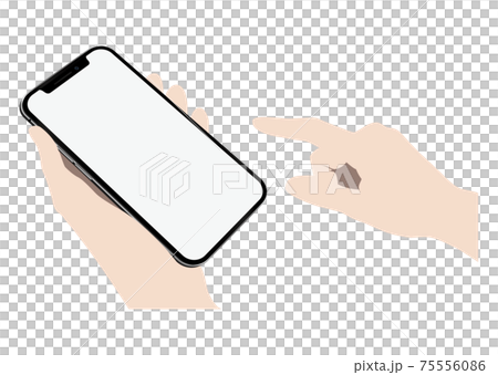 手與智能手機 75556086