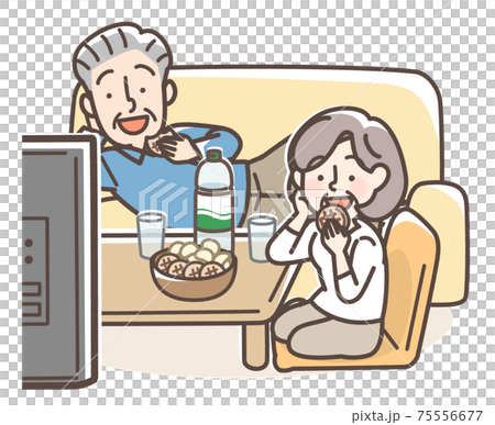 Old couple rumbling 75556677