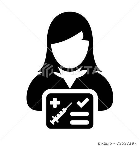 Vaccine card icon vector with female user person profile avatar symbol for medical and healthcare certificate in a glyph pictogram illustration Vaccine card icon vector with female user person profile avatar symbol for medical and healthcare certificate in a glyph pictogram illustration 75557297