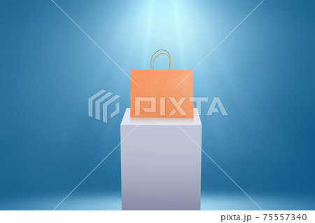 Shopping bag on the display Shopping bag on the display 75557340