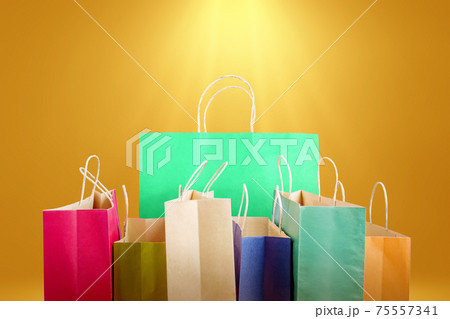 Colorful shopping bags Colorful shopping bags 75557341
