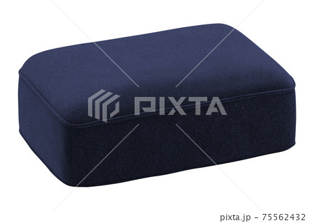 blue pillow isolated 75562432