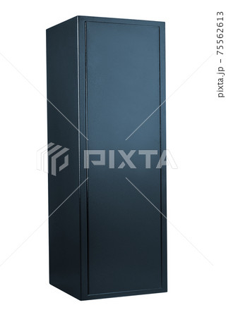 blue metal container isolated on white 75562613