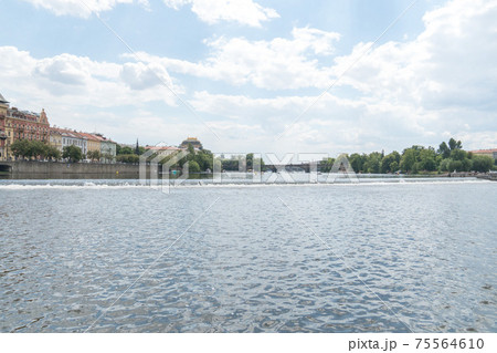 Vltava river in Prague, the longest within the Czech Republic Vltava river in Prague, the longest within the Czech Republic 75564610