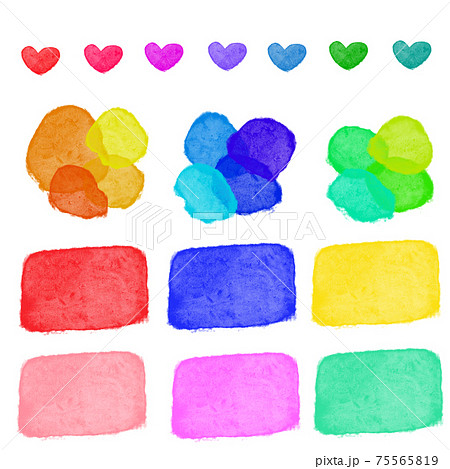 綺麗な水彩のテクスチャイラストのイラスト素材