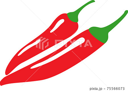 唐辛子のイラストのイラスト素材