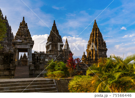 Prambanan temple near Yogyakarta on Java island - Indonesia Prambanan temple near Yogyakarta on Java island - Indonesia 75566446