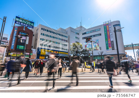 日本の神奈川都市景観 本厚木駅前などを望む(借りて住みたい街第1位にランクイン…) 日本の神奈川都市景観 本厚木駅前などを望む(借りて住みたい街第1位にランクイン…) 75566747