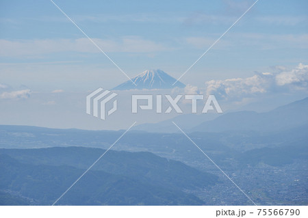 長野県 高ボッチ高原からの富士山 長野県 高ボッチ高原からの富士山 75566790