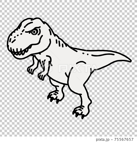 恐竜のティラノサウルスのイラスト素材