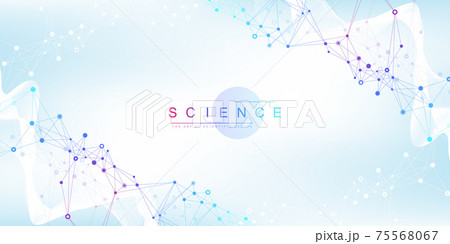 Scientific vector illustration genetic engineering and gene manipulation concept. DNA helix, DNA strand, molecule or atom, neurons. Abstract structure for Science or medical background. CRISPR CAS9. Scientific vector illustration genetic engineering and gene manipulation concept. DNA helix, DNA strand, molecule or atom, neurons. Abstract structure for Science or medical background. CRISPR CAS9. 75568067