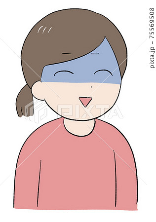 笑いながら怒っている女性のイラスト素材